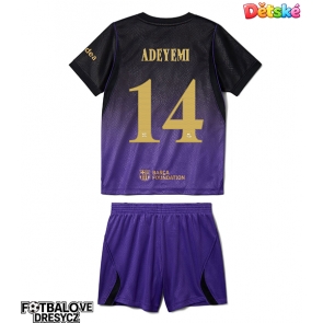 Barcelona Karim Adeyemi #14 Dětské Venkovní dres komplet 2026-27 Krátký Rukáv (+ trenýrky)